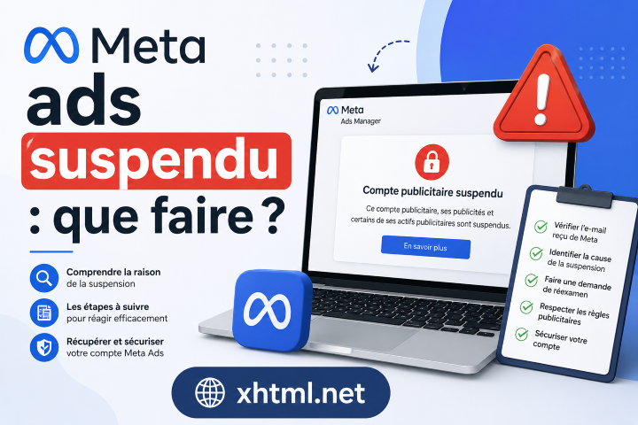 Compte Meta ads suspendu : que faire ?